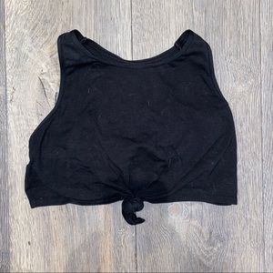 Aerie knotted t shirt sports bra